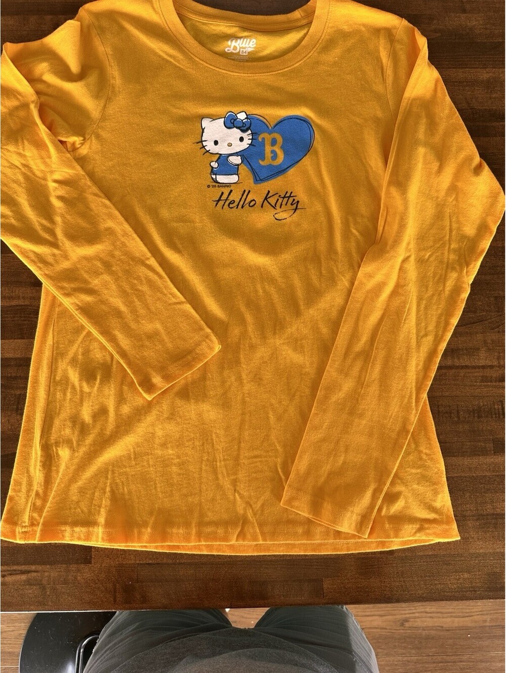 UCLA Bruins Hello Kitty Long Sleeve “84 Blue” Women’s Medium Yellow
